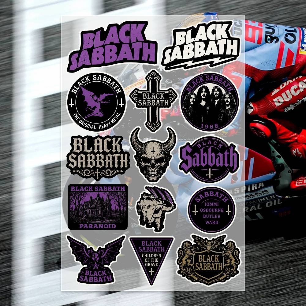 Laptop Accessories Wallpaper - B-LACK S-ABBATH 스티커 모토 스티커 자동차