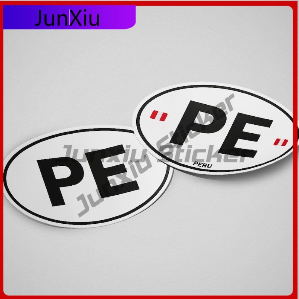 Laptop Unique Accessories - 페루 PE 스티커 타원형 깃발 방수