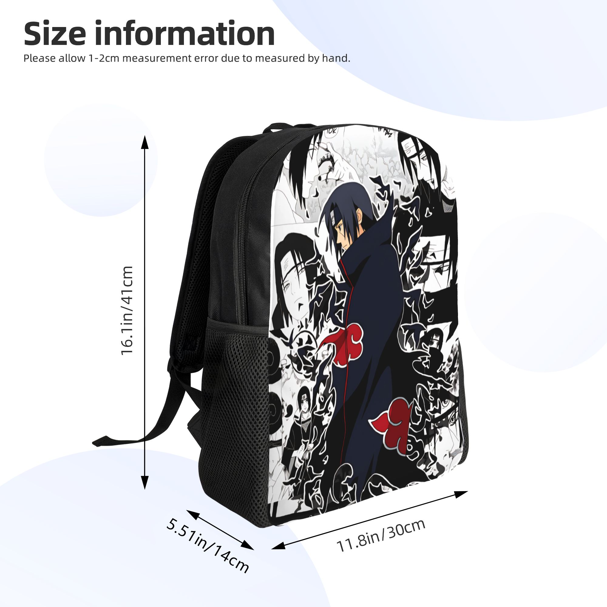 3D 프린트 N-나루토 우치하 사스케 백팩 전투 만화  - Laptop Accessories 3D Print 리뷰 및 가격
