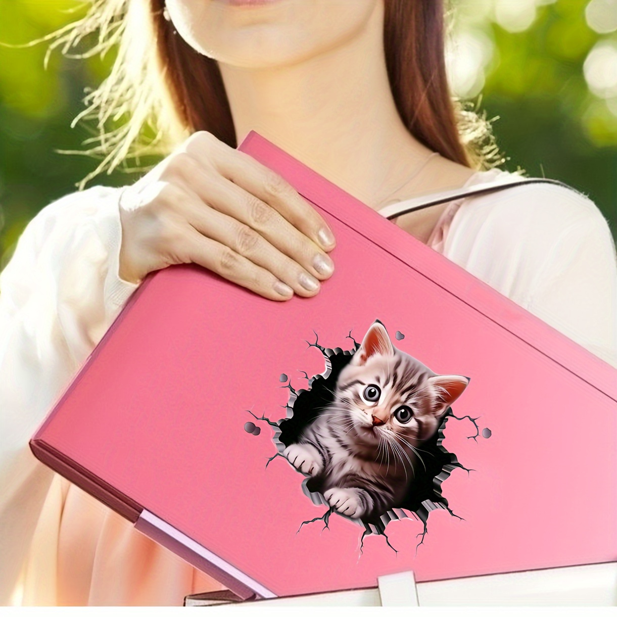 폴리염화비닐 고양이 패턴 자동차 데칼, 자동차, 오토바 - Laptop Accessories And Parts 리뷰 및 가격