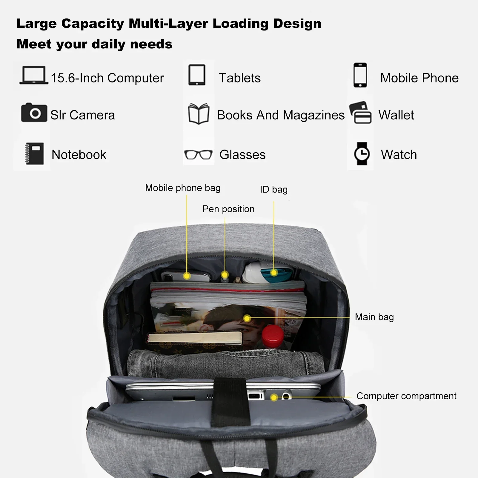 USB 포트가 있는 17인치 노트북 가방용 노트북 배낭 - Laptop Accessories Box 리뷰 및 가격