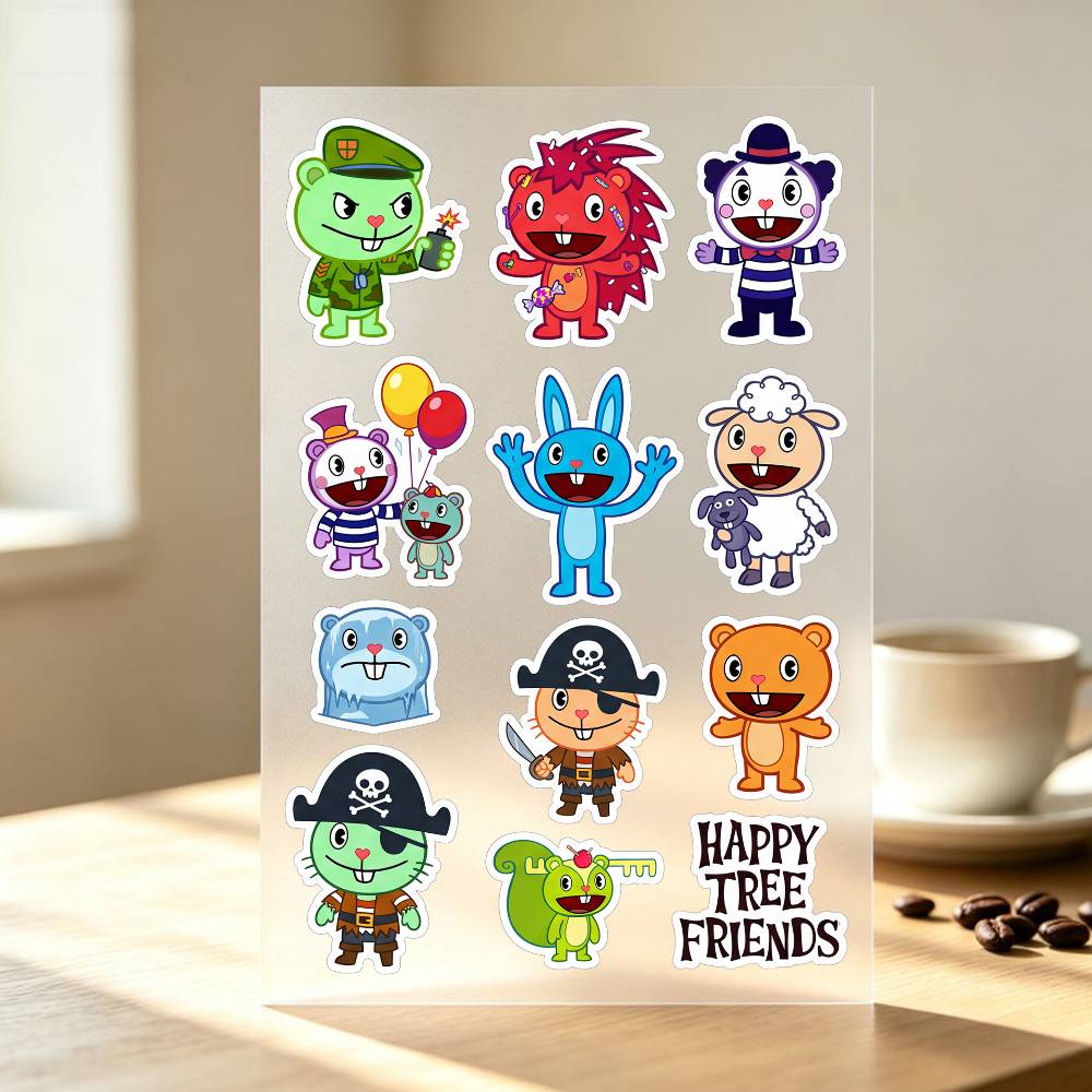 해피 T-ree F-rien-ds 스티커 자동차 바디  - Laptop Accessories Wallpaper 리뷰 및 가격
