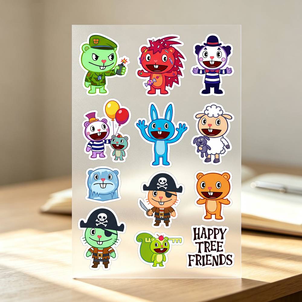 해피 T-ree F-rien-ds 스티커 자동차 바디  - Laptop Accessories Wallpaper 리뷰 및 가격