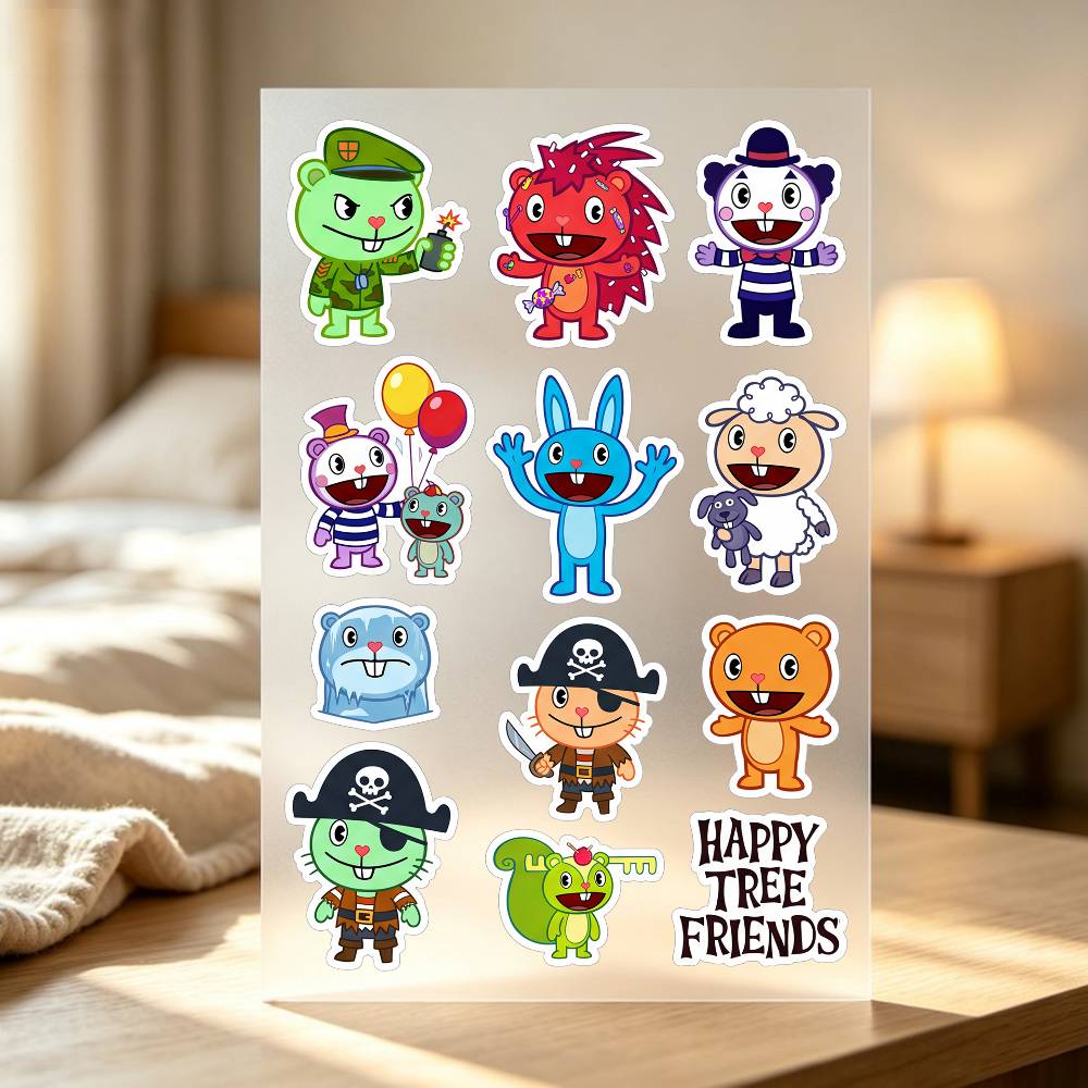 해피 T-ree F-rien-ds 스티커 자동차 바디  - Laptop Accessories Wallpaper 리뷰 및 가격