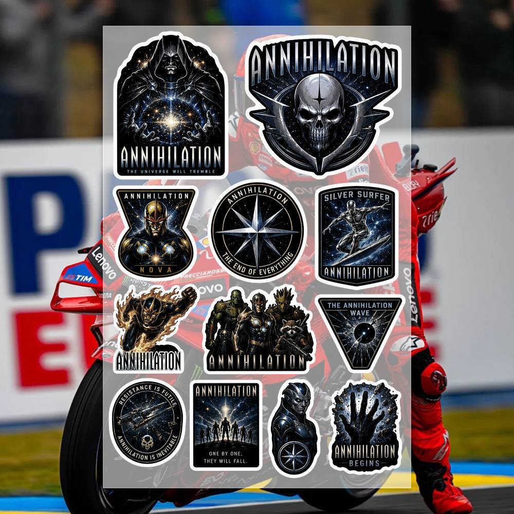 A-nnihilation 스티커 모토 스티커 자동차 바 - Laptop Accessories Wallpaper 리뷰 및 가격