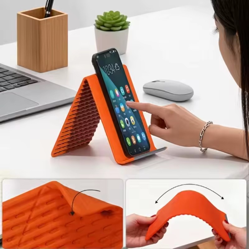 휴대용 실리콘 폰/태블릿/노트북 거치대, 창의적인 접이 - Laptop Accessories And Parts 리뷰 및 가격