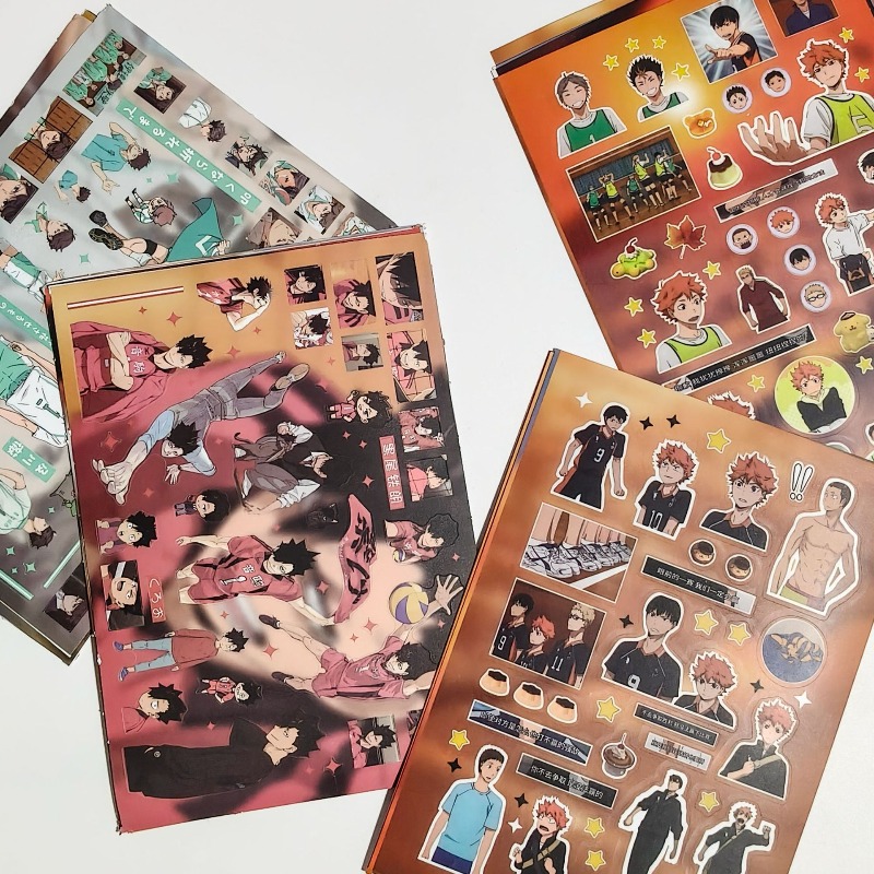 8개/세트 하이큐 애니메이션 주변기기 스티커 히나타 쇼 - Laptop Accessories Kit 리뷰 및 가격