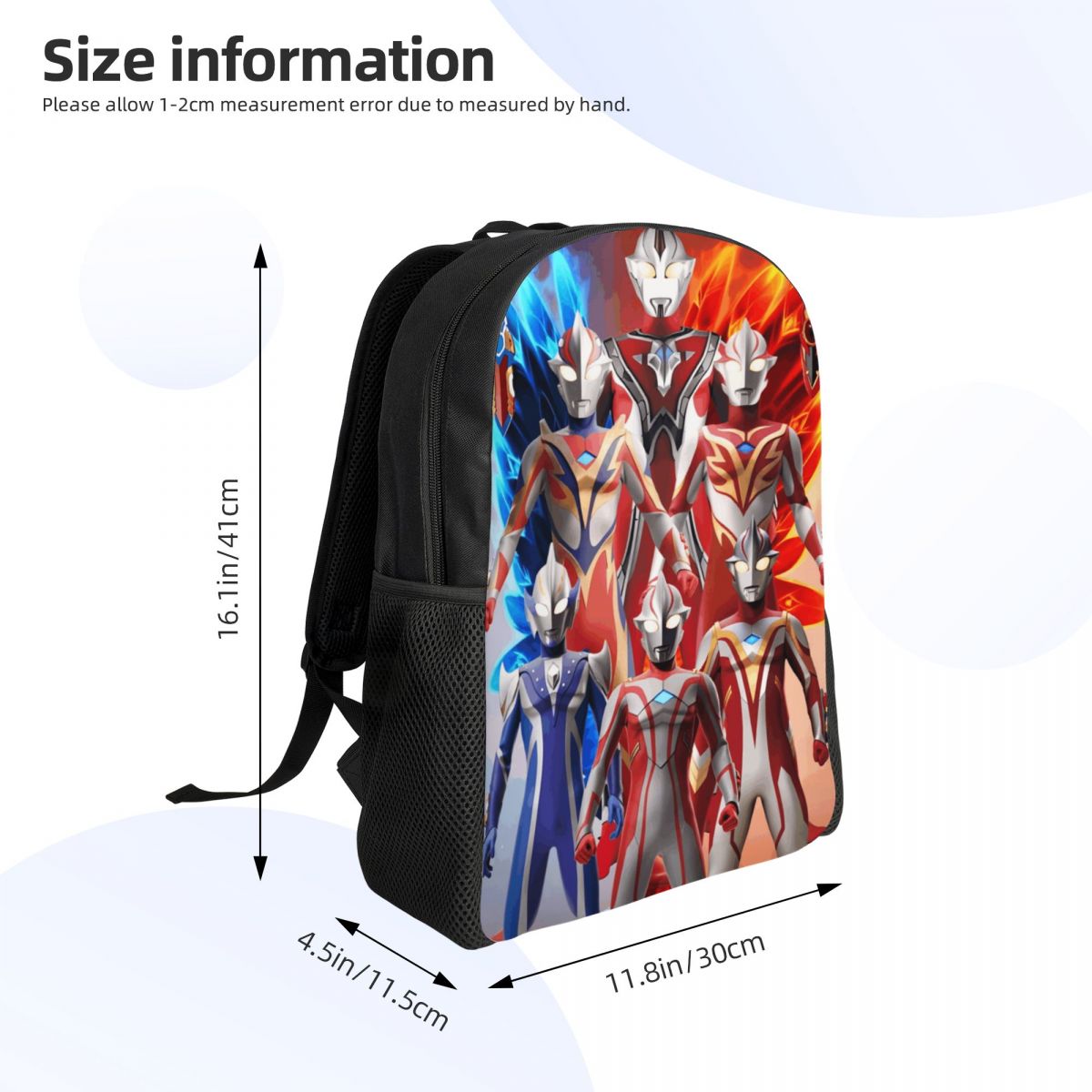 3D 인쇄 만화 U-Ultramanes 배낭 소녀 소년 - Laptop Accessories 3D Print 리뷰 및 가격