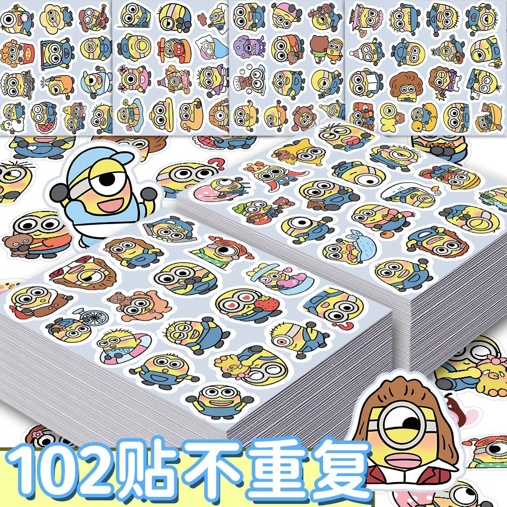 미니언즈 영화 애니메이션 만화 귀여운 102개 스티커  - Laptop Accessories Kit 리뷰 및 가격