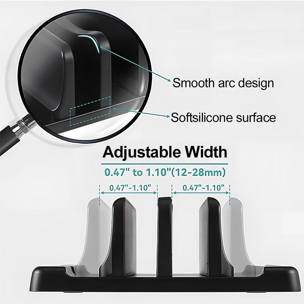 사무실용 ABS 노트북 스탠드 수직형으로 데스크탑 공간 - Laptop Accessories And Parts 리뷰 및 가격
