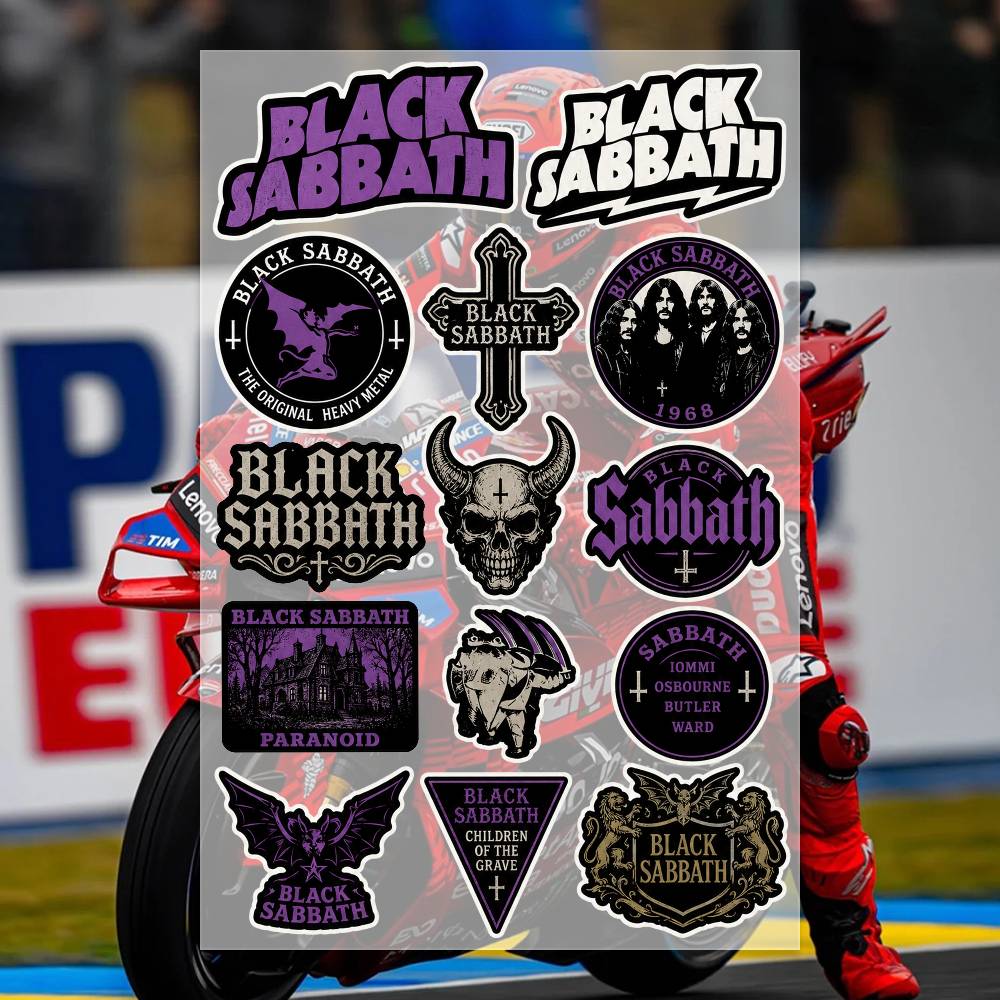 B-LACK S-ABBATH 스티커 모토 스티커 자동차 - Laptop Accessories Wallpaper 리뷰 및 가격