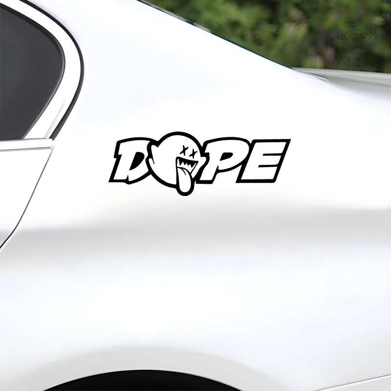 DOPE 디자인 프리미엄 비닐 스티커 자동차 트럭 오토 - Laptop Unique Accessories 리뷰 및 가격