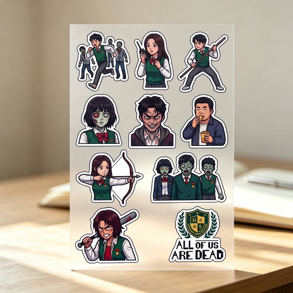 1pc 우리 모두는 D-Dead 스티커입니다. 자동차  - Laptop Accessories Wallpaper 리뷰 및 가격