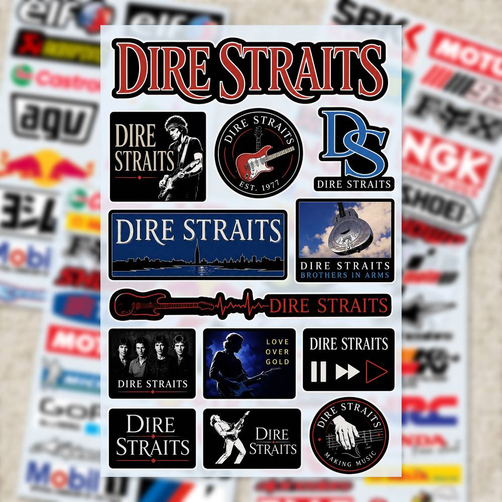 D-Dire Straits 스티커 모토 스티커 자동차  - Laptop Accessories Wallpaper 리뷰 및 가격