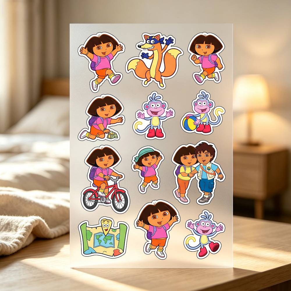 1pc D-ora The E-xplorer 스티커 자동 - Laptop Accessories Wallpaper 리뷰 및 가격