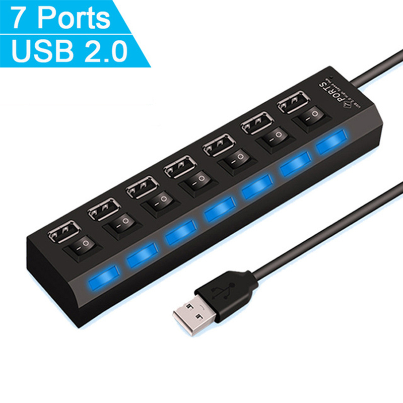 노트북 컴퓨터 액세서리용 7 포트 USB 2.0 허브  - Laptop Accessories And Parts 리뷰 및 가격