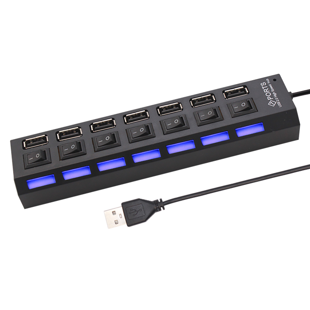 노트북 컴퓨터 액세서리용 7 포트 USB 2.0 허브  - Laptop Accessories And Parts 리뷰 및 가격