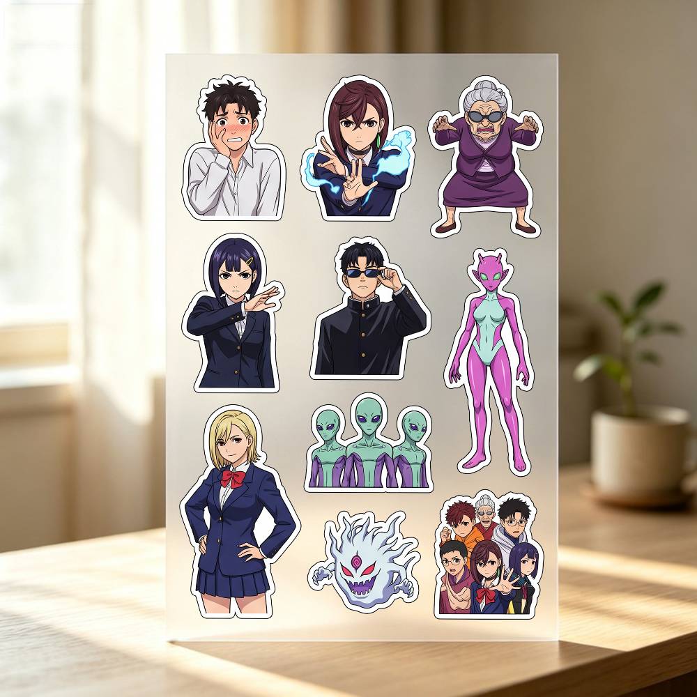 1pc Dan-da-dan 스티커 자동차 바디 범퍼 창 - Laptop Accessories Wallpaper 리뷰 및 가격