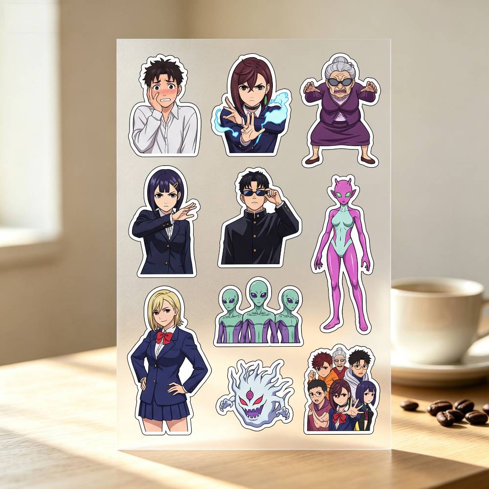 1pc Dan-da-dan 스티커 자동차 바디 범퍼 창 - Laptop Accessories Wallpaper 리뷰 및 가격