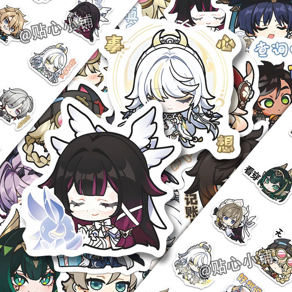 64PCS Genshin Impact Moon Maid - Laptop Accessories And Parts 리뷰 및 가격
