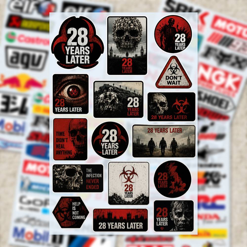 28 Y-ears L-ater 스티커 모토 스티커 자동 - Laptop Accessories Wallpaper 리뷰 및 가격