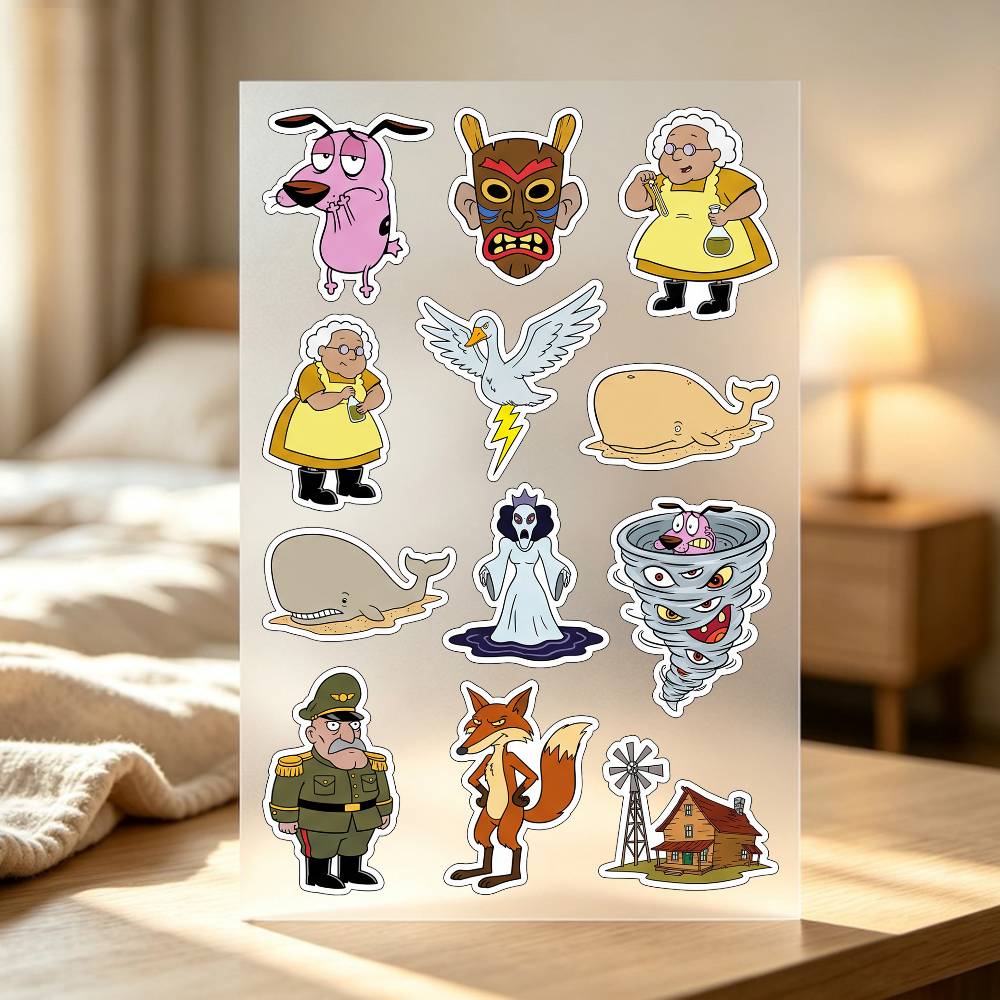 1pc C-COURAGE The Cowardly Dog - Laptop Accessories Wallpaper 리뷰 및 가격